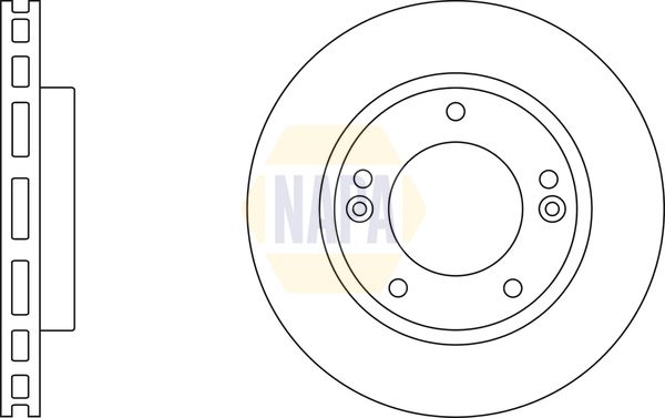 NAPA Brake Disc Set Vented