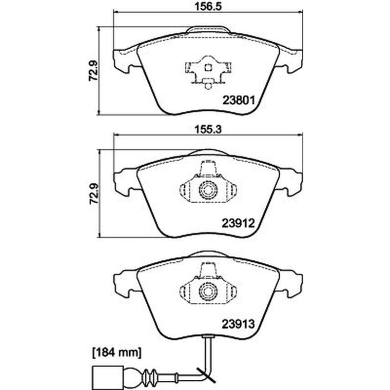 DON Front Brake Pad Set PCP2108