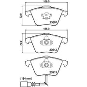 DON Front Brake Pad Set PCP2108