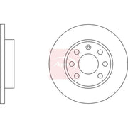 Apec 2 x Solid Front Brake Discs DSK117