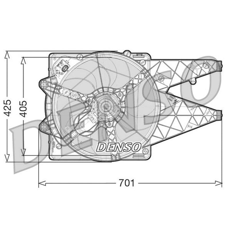 Denso Engine Cooling Fan DER09100