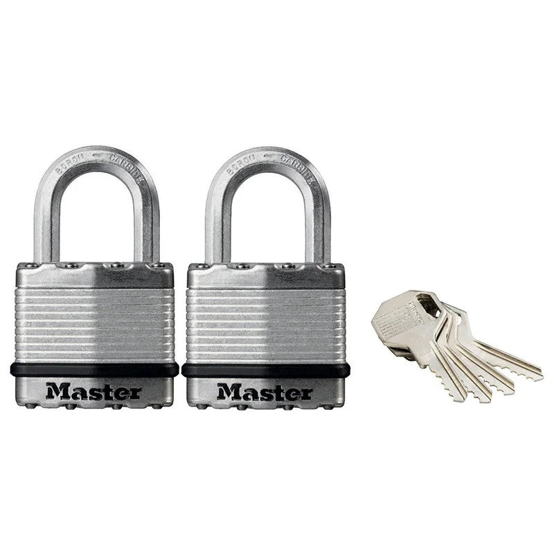 Master Lock Excell™ Laminated Steel 45mm Padlock - 24mm Shackle - Keyed Alike x
