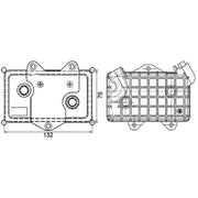 Mahle Engine Oil Cooler CLC 36 000P
