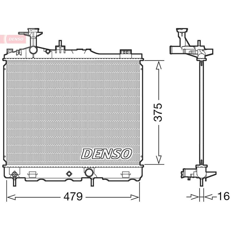 Denso Engine Radiator DRM45039