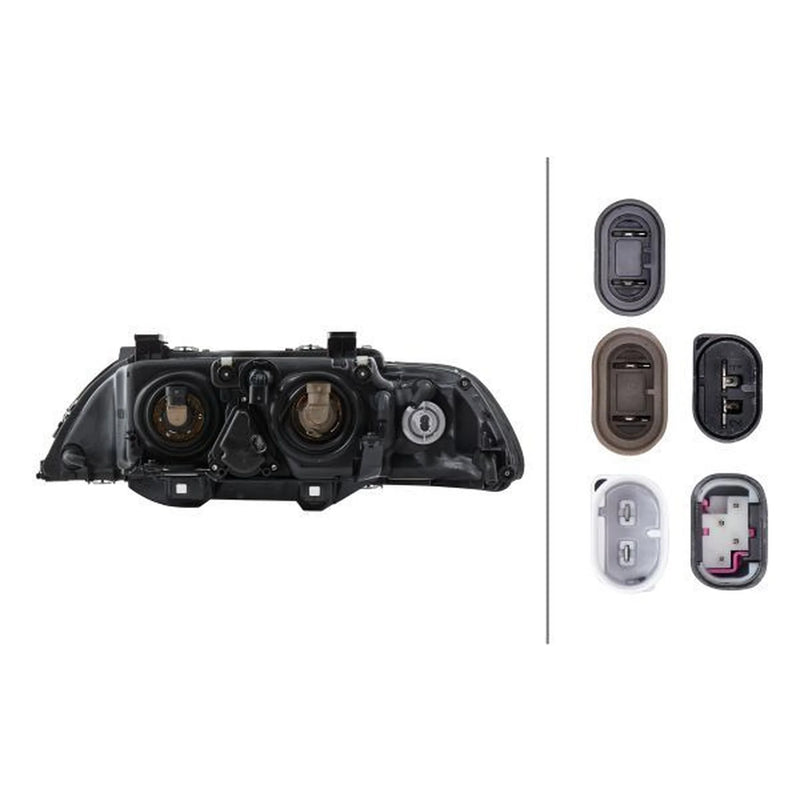 Hella Headlight Headlamp H7/H7 Right 1LL 008 053-601