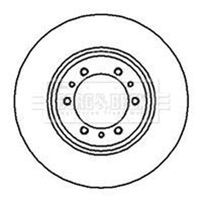 Borg & Beck 2 x Vented Front Brake Discs BBD4086