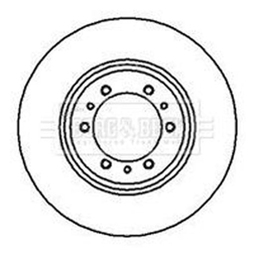 Borg & Beck 2 x Vented Front Brake Discs BBD4086