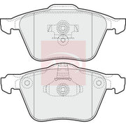 Apec Front Brake Pad Set PAD1411