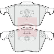 Apec Front Brake Pad Set PAD1411