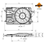 NRF Engine Cooling Fan 470044