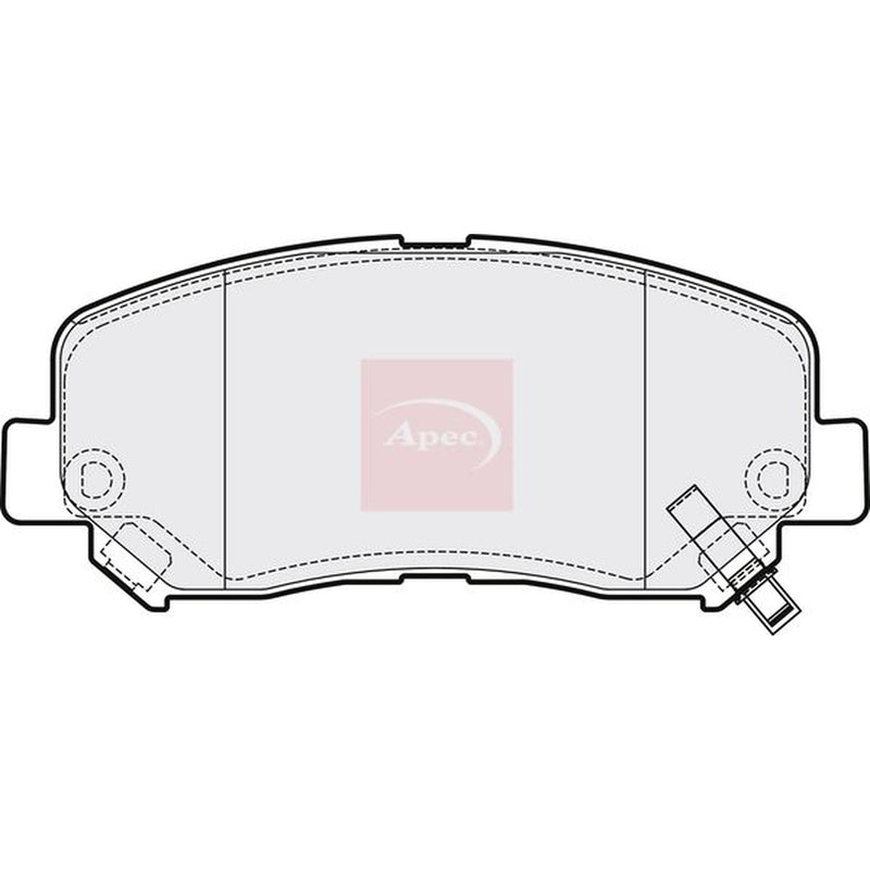 Apec Front Brake Pad Set PAD2076