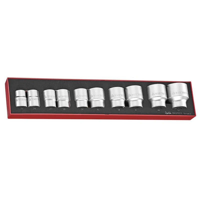 Teng Tools Socket Set 3/4" Drive 10 Pieces FOAMX4