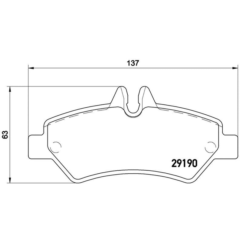 Brembo 4 x Rear Brake Pad Set P50084G