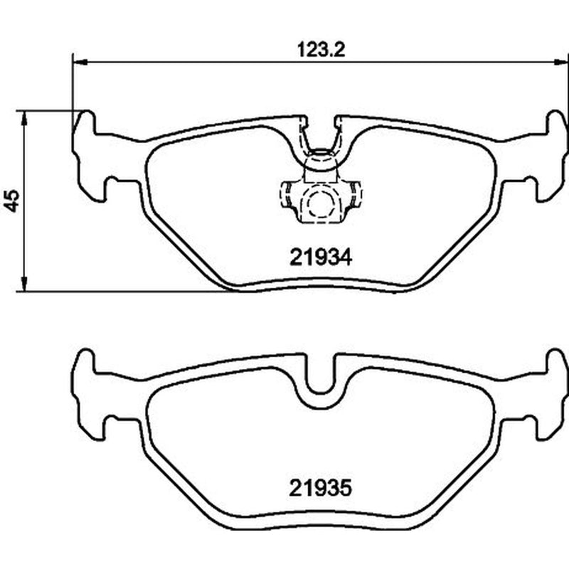 DON Rear Brake Pad Set PCP1098