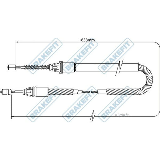 Apec Handbrake Cable Left Rear BBC3330