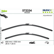 Valeo Aerotwin Front Wiper Blade Set 572334