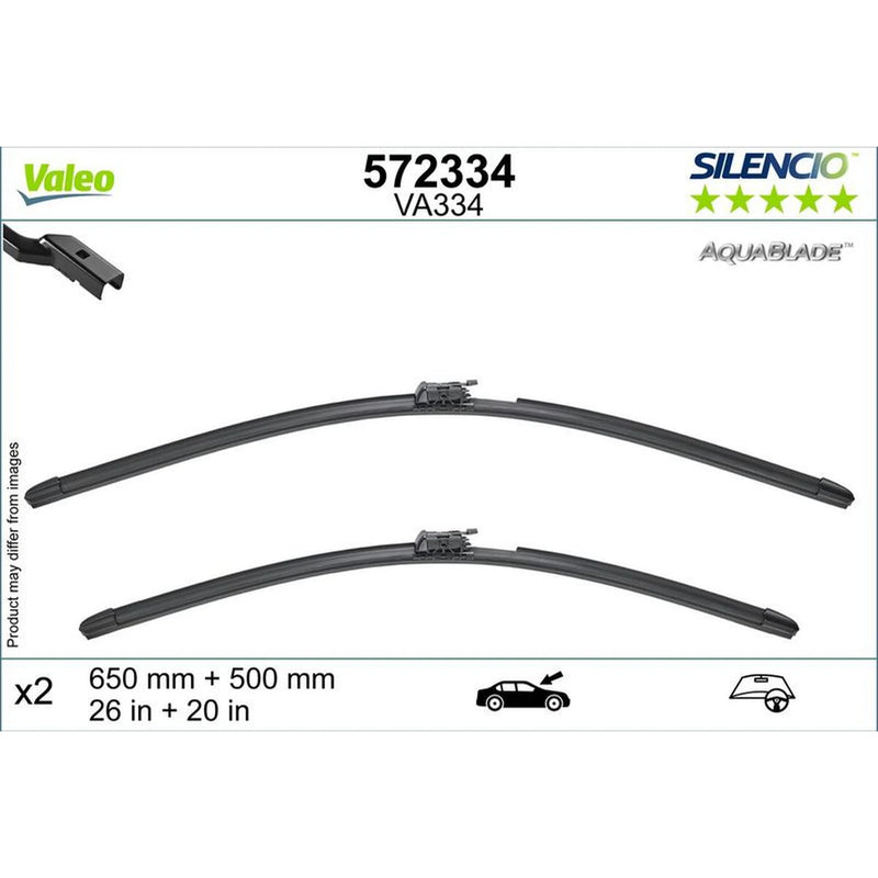 Valeo Aerotwin Front Wiper Blade Set 572334