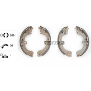Textar Brake Shoe Set Axle Kit 91043100