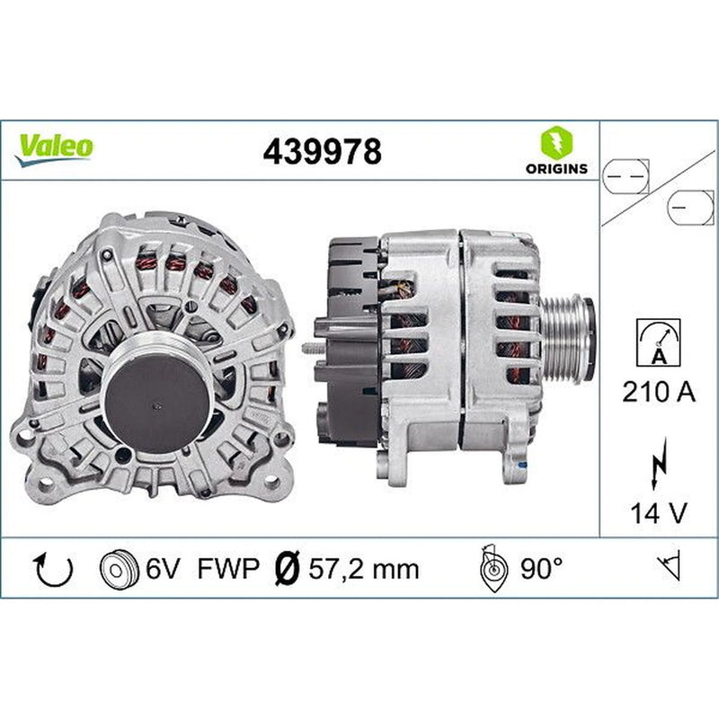 Valeo Car Alternator 12V 439978