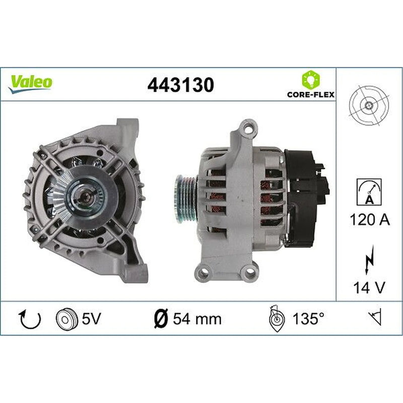 Valeo Car Alternator 12V 443130