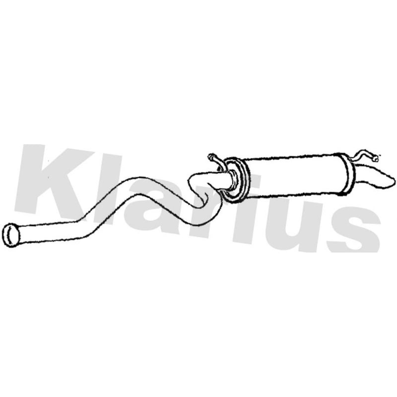 Klarius Box With Tail Pipe Rear TY557T