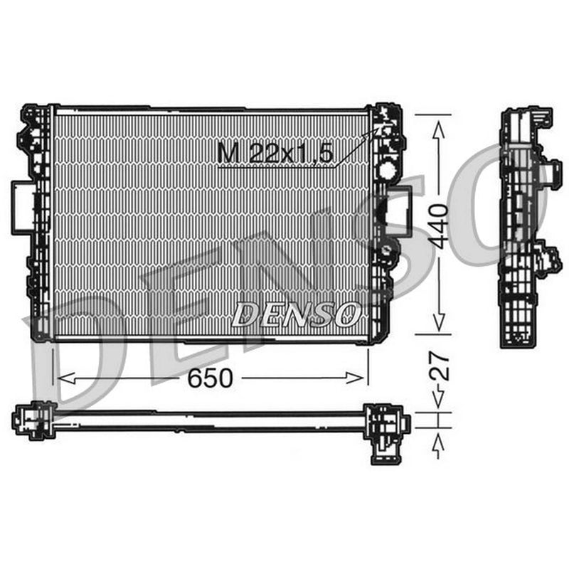 Denso Engine Radiator DRM12003