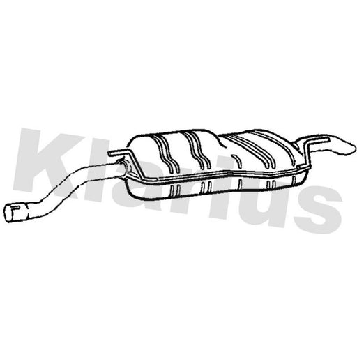 Klarius Box With Tail Pipe Rear PG1026M