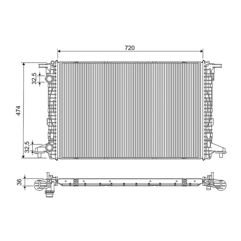 Valeo Engine Radiator 701292