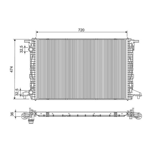 Valeo Engine Radiator 701292