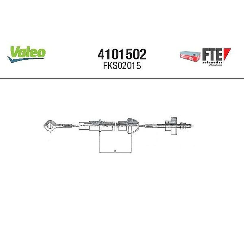Valeo Clutch Control Cable Pull 4101502