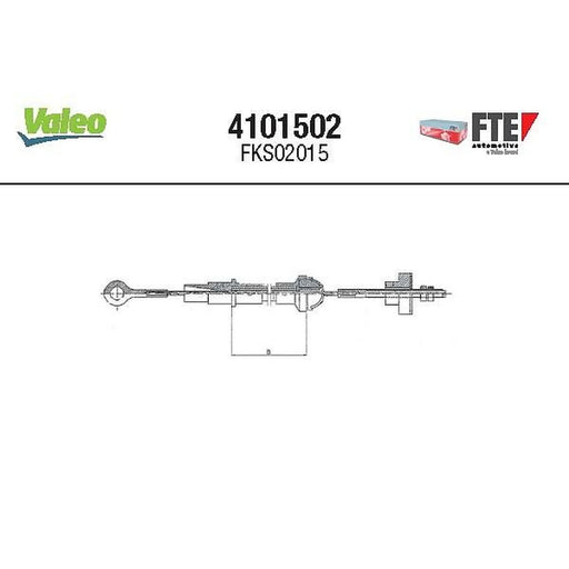Valeo Clutch Control Cable Pull 4101502
