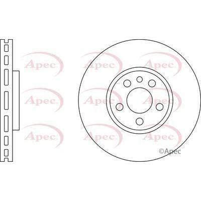 Apec Brake Disc Front Fits Citroen C8 Dispatch Fiat Scudo Ulysse Peuge Apec  - Town Parts