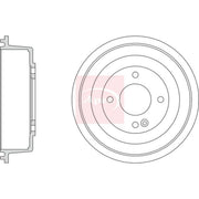 Apec Brake Drum Assembly Rear DRM9220
