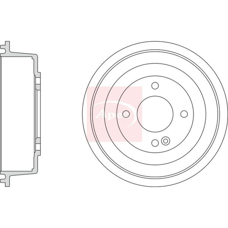 Apec Brake Drum Assembly Rear DRM9220