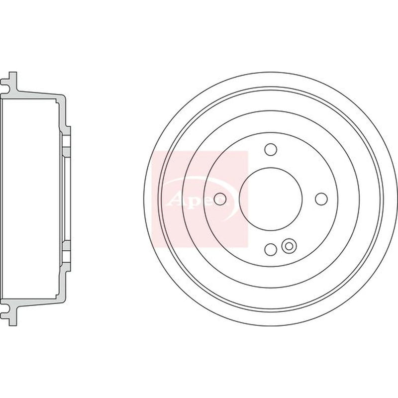 Apec Brake Drum Assembly Rear DRM9220