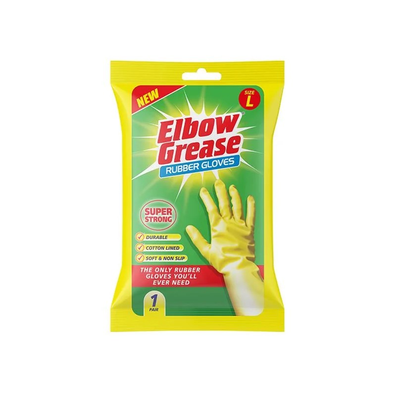 Elbow Super Strong Rubber Gloves Large EG26 - EG26