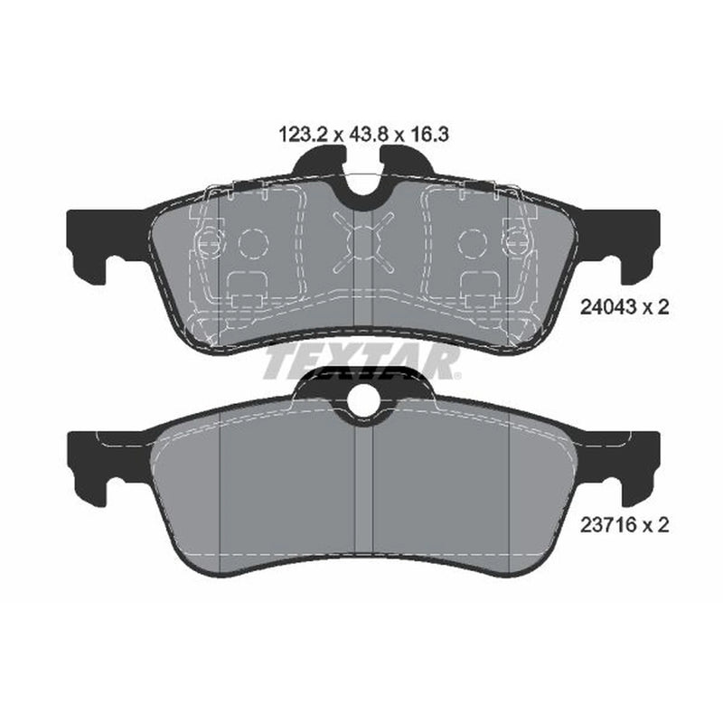 Textar Rear Brake Pad Set 2404301