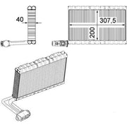 Mahle Air Conditioning Evaporator AE 109 000P