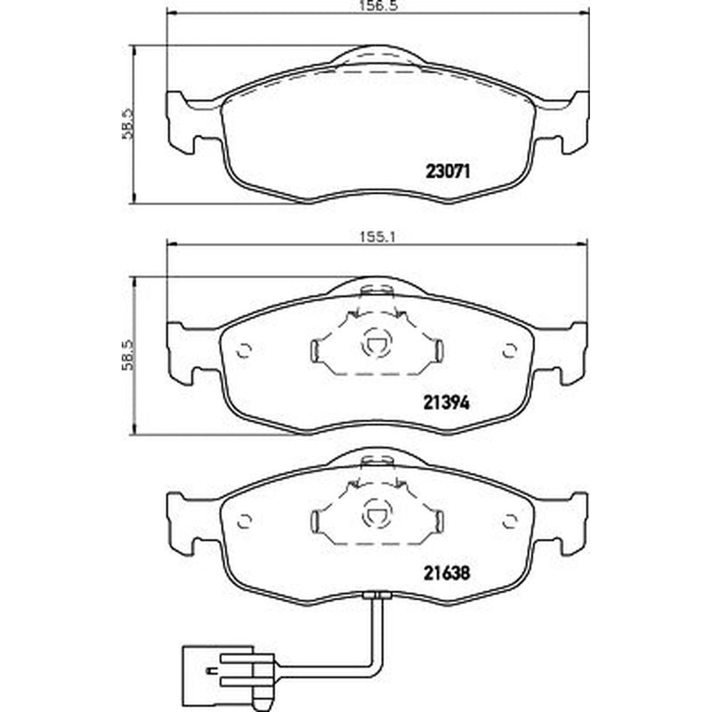 DON Front Brake Pad Set PCP1312