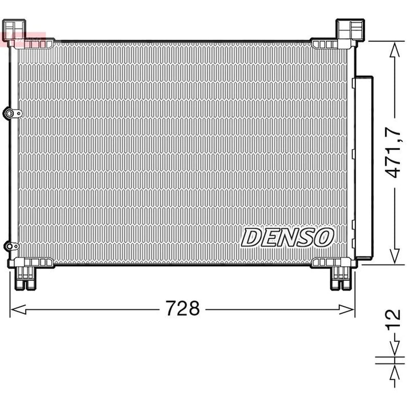 Denso Air Conditioning Condenser DCN51015