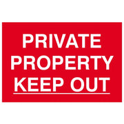 Scan Private Property Keep Out - PVC Sign 300 x 200mm - 1652