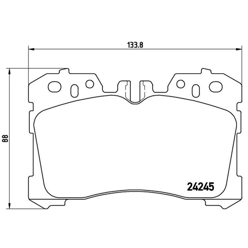 Brembo 4 x Front Brake Pad Set P83075