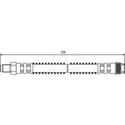 Apec Brake Hydraulic Hose Line Front HOS3300