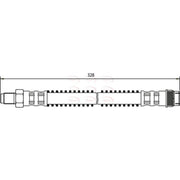 Apec Brake Hydraulic Hose Line Front HOS3300