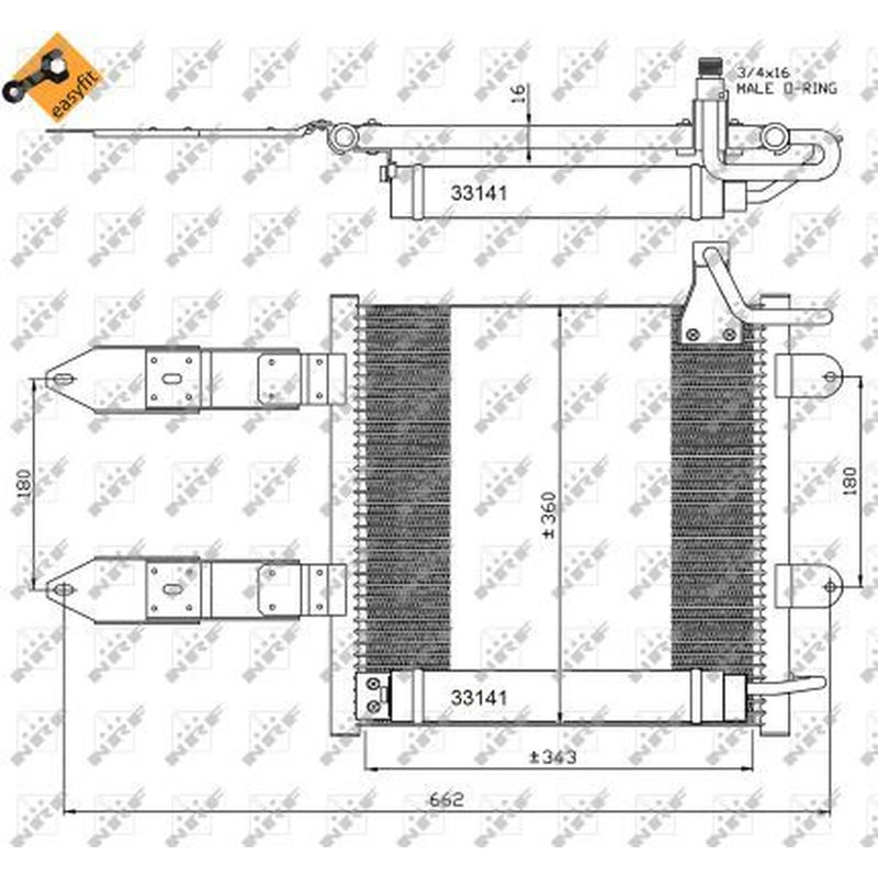 NRF Air Conditioning Condenser 35367