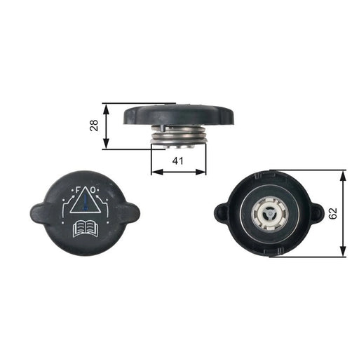 Gates Coolant Expansion Tank Cap RC219