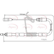 Apec Handbrake Cable Left Rear CAB1196