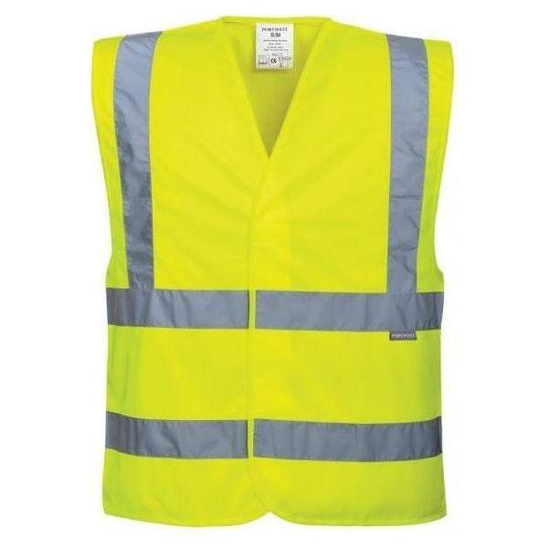 Portwest Aag Hivis Yellow Vest LRG/XL Portwest  - Town Parts