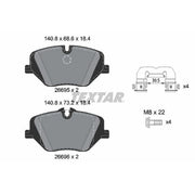 Textar Front Brake Pad Set 2669501