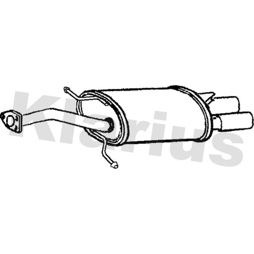Klarius Box With Tail Pipe Rear VO327A
